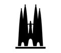 Sagrada Familia icon illustrated