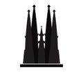 Sagrada Familia icon illustrated