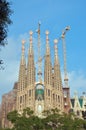 Sagrada Familiar Passion facade Royalty Free Stock Photo