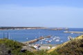 Sagres harbour on the coast of Algarve in Portugal Royalty Free Stock Photo