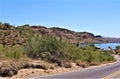 Saguaro Lake, Reservoir, Salt River, Tonto National Forest, Arizona, United States Royalty Free Stock Photo