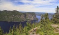 Saguenay Fjord aerial view, Quebec, Canada Royalty Free Stock Photo