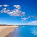 Sagunto beach in Valencia in sunny day in Spain Royalty Free Stock Photo