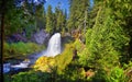 Sahalie Koosah Tamolitch falls on McKenzie river, Williamette National Forest, Cascade Mountains, Oregon.