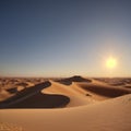 Sahara desert - Douz, Tunisia. made with Generative AI Royalty Free Stock Photo