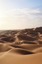 Sahara desert dunes in Merzouga, Morocco Royalty Free Stock Photo