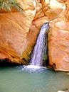 Sahara desert oasis Chebika waterfall, Africa, Tunisia