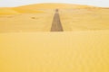 Sahara Desert Road - Egypt Royalty Free Stock Photo