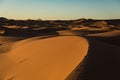 Sahara Desert Sunset Royalty Free Stock Photo