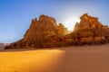 Sahara desert. Tassili nAjjer National Park, Algeria, Africa Royalty Free Stock Photo