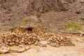 Tuareg village. Tassili N`Ajjer National Park, Algeria, Royalty Free Stock Photo