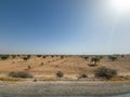 Sahara desert in Tunisia, North Africa. Beautiful landscape sand and dunes. Royalty Free Stock Photo