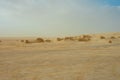 Sahara desert in Tunisia, North Africa. Beautiful landscape sand and dunes. Royalty Free Stock Photo