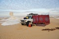 Safari in sahara desert. Egypt Royalty Free Stock Photo