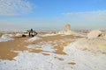 Safari in sahara desert. Egypt Royalty Free Stock Photo