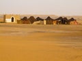 Sahara - migratory habitation Royalty Free Stock Photo