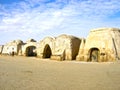 Sahara, Tunisia - January 03, 2008: Abandoned sets for the shooting of the movie Star Wars