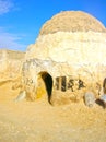 Sahara, Tunisia - January 03, 2008: Abandoned sets for the shooting of the movie Star Wars