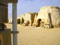 Sahara, Tunisia - January 03, 2008: Abandoned sets for the shooting of the movie Star Wars
