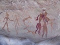 Saharan rock art Royalty Free Stock Photo