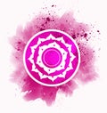 Sahasrara chakra symbol Royalty Free Stock Photo