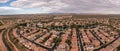 Sahuarita Lake and new home development in Arizona near Tucson Royalty Free Stock Photo