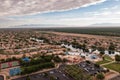 Sahuarita Lake and new home development in Arizona near Tucson Royalty Free Stock Photo