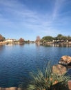 Sahuarita Lake in Arizona Royalty Free Stock Photo