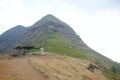 Sahyadri mountain slope with beautiful natural background of sky