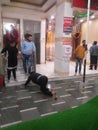 Sai Baba cleaning the temple