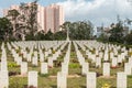 Sai Wan War cemetery with those who died during the Battle of Hong Kong, Chai Wan, Hong Kong