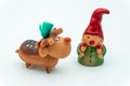 Christmas elves or Christmas Gnomes and reindeer