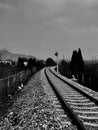 The mysterious railway in my world Royalty Free Stock Photo