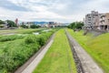 The Saigawa River in summer, Kanazawa, Ishikawa Prefecture, Japan