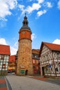 Saiger tower in Stolberg at Harz Germany Royalty Free Stock Photo