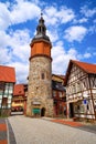 Saiger tower in Stolberg at Harz Germany Royalty Free Stock Photo