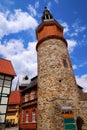 Saiger tower in Stolberg at Harz Germany Royalty Free Stock Photo