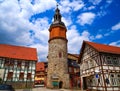 Saiger tower in Stolberg at Harz Germany Royalty Free Stock Photo