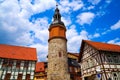 Saiger tower in Stolberg at Harz Germany Royalty Free Stock Photo