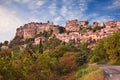 Saignon, Vaucluse, Provence, France: landscape of the ancient village on the hill