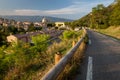 Saignon village at sunset, Provence, France Royalty Free Stock Photo