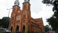 Saigon Notre Dame Cathedral is Chris Church in the center of Ho Chi Minh City. Royalty Free Stock Photo