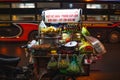 Saigon street food stall in the night Royalty Free Stock Photo