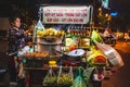 Saigon street food stall in the night Royalty Free Stock Photo