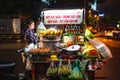 Saigon street food stall in the night Royalty Free Stock Photo