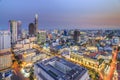 SAIGON, VIETNAM - APRIL 08, 2016 - Impression landscape of Ho Chi Minh city at night Royalty Free Stock Photo