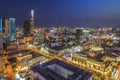 SAIGON, VIETNAM - APRIL 08, 2016 - Impression landscape of Ho Chi Minh city at night , Royalty Free Stock Photo