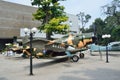 Saigon, Vietnam, January, 20, 2015. Nobody, American planes in the Vietnam war Museum in Saigon