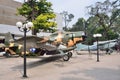 Saigon, Vietnam, January, 20, 2015. Nobody, American planes in the Vietnam war Museum in Saigon