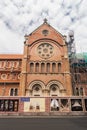 Saigon, Vietnam - Jun 16, 2021 - The restoration of Notre Dame Cathedral of Saigon - Deterioration worse than estimated